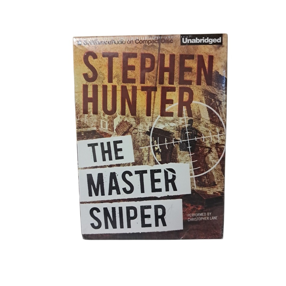 The Master Sniper by Stephen Hunter, Still Factory Sealed (Unabridged edition)‎